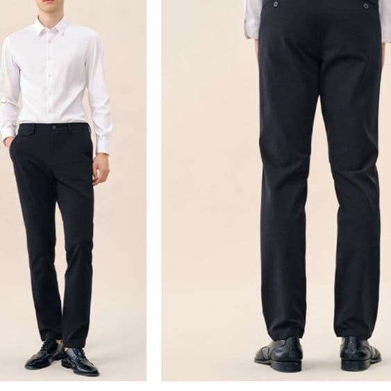40 代 ファッション メンズ 洗練ストレッチスリムパンツ