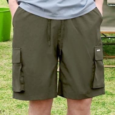 40 代 ファッション メンズ 速乾機能付きカーゴハーフパンツ