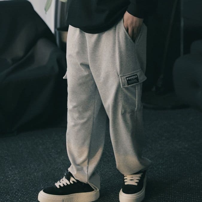 40 代 ファッション メンズ リラックスカーゴスウェットパンツ