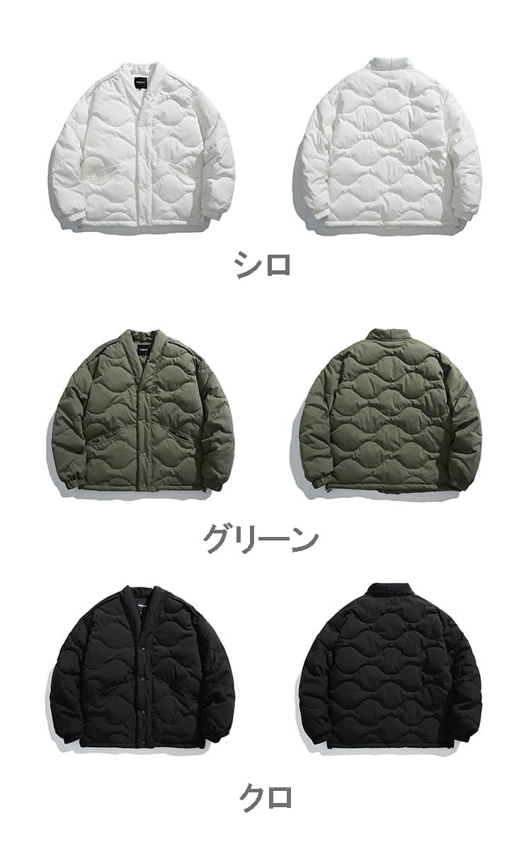 40 代 ファッション メンズ 秋冬 カーキ 中綿ジャケット メンズ カジュアル 防寒着