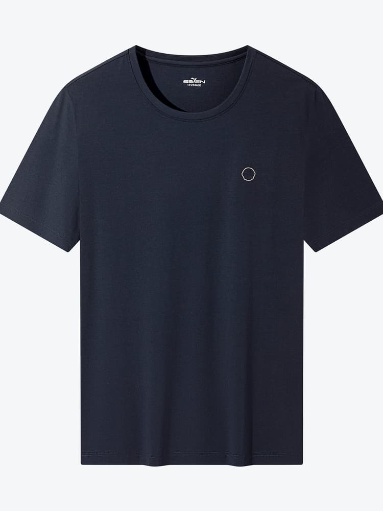 40 代 ファッション メンズ 洗練シンプル クルーネックTシャツ