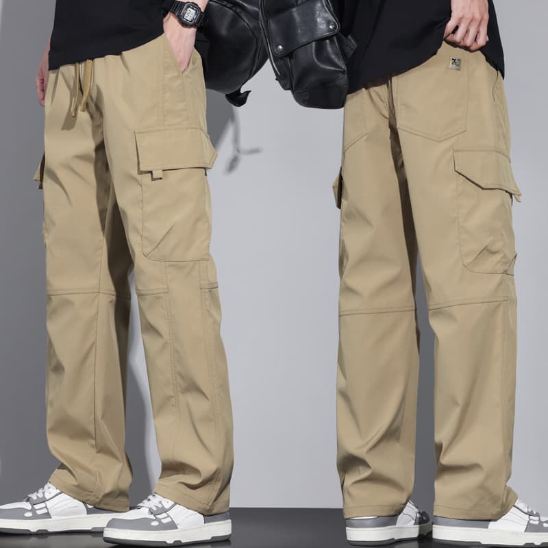 40 代 ファッション メンズ 大人のゆったり多機能カーゴパンツ