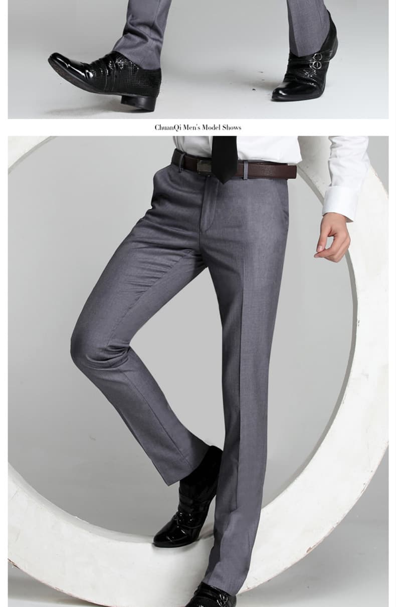 40 代 ファッション メンズ 洗練ストレートスラックス