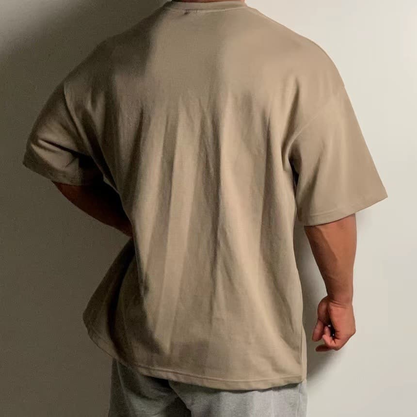 40 代 ファッション メンズ ゆったり着こなす B字ロゴ 半袖Tシャツ 全4色