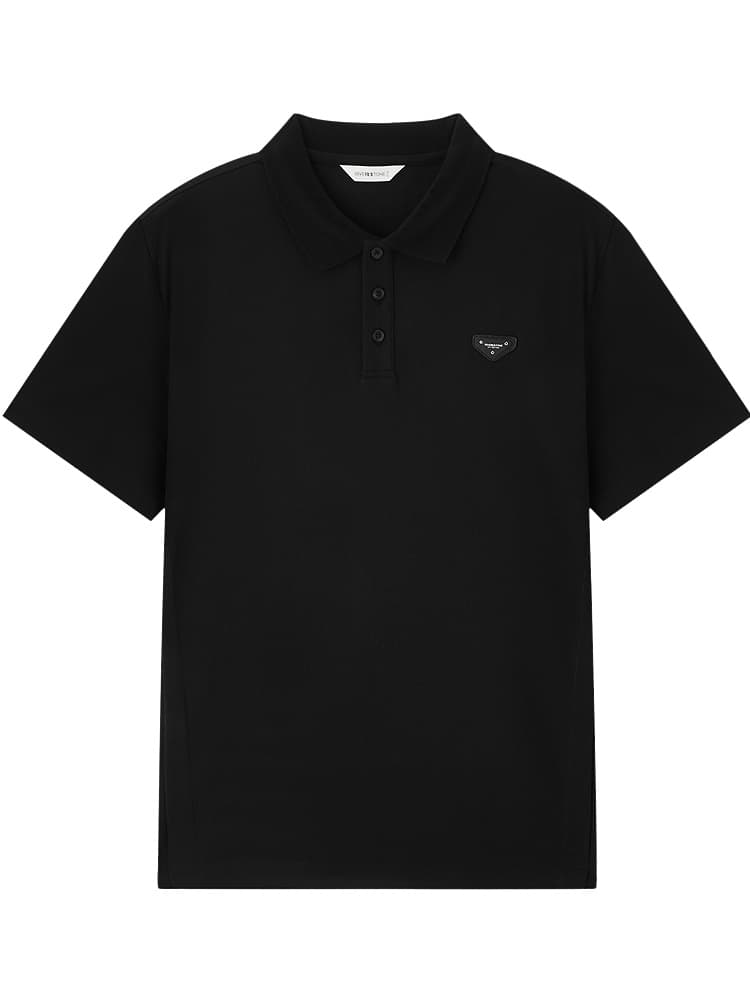 40 代 ファッション メンズ 上質シンプル半袖ポロシャツ