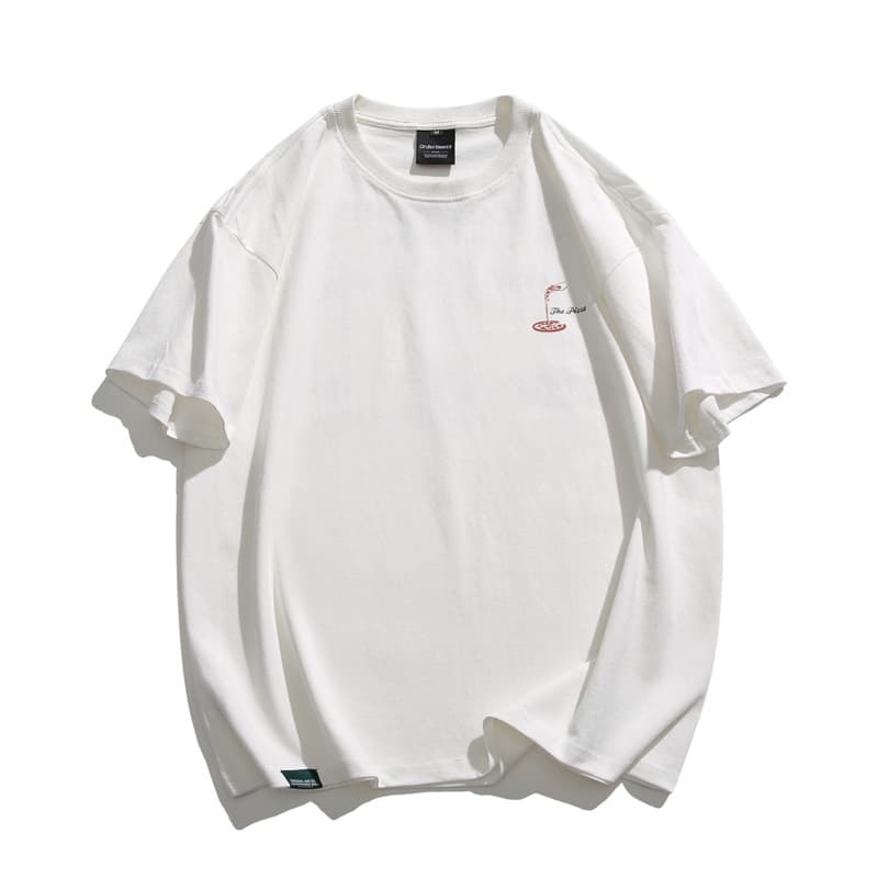 40 代 ファッション メンズ ユニセックス 猫イラストプリントTシャツ 全3色 ストリート系