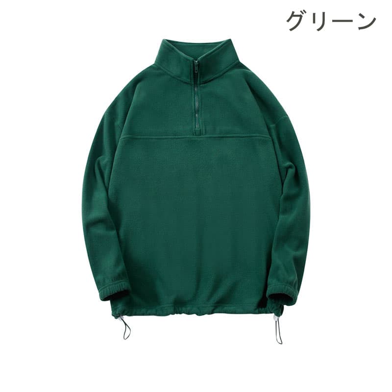40 代 ファッション メンズ ボア ハーフジップ シャツ 秋冬 暖かトレーナー