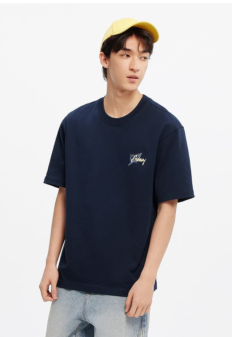 40 代 ファッション メンズ 波の記憶 海辺イラスト半袖Tシャツ