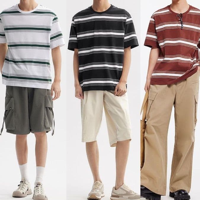 40 代 ファッション メンズ 大人の余裕を感じる洗練ボーダーTシャツ