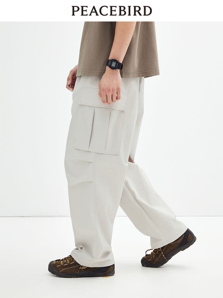 40 代 ファッション メンズ ワイドシルエット カーゴパンツ