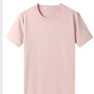 40 代 ファッション メンズ シンプル胸元ワンポイント半袖Tシャツ