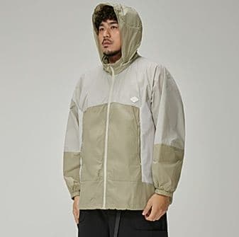 40 代 ファッション メンズ モダンブロック フーデッドジャケット