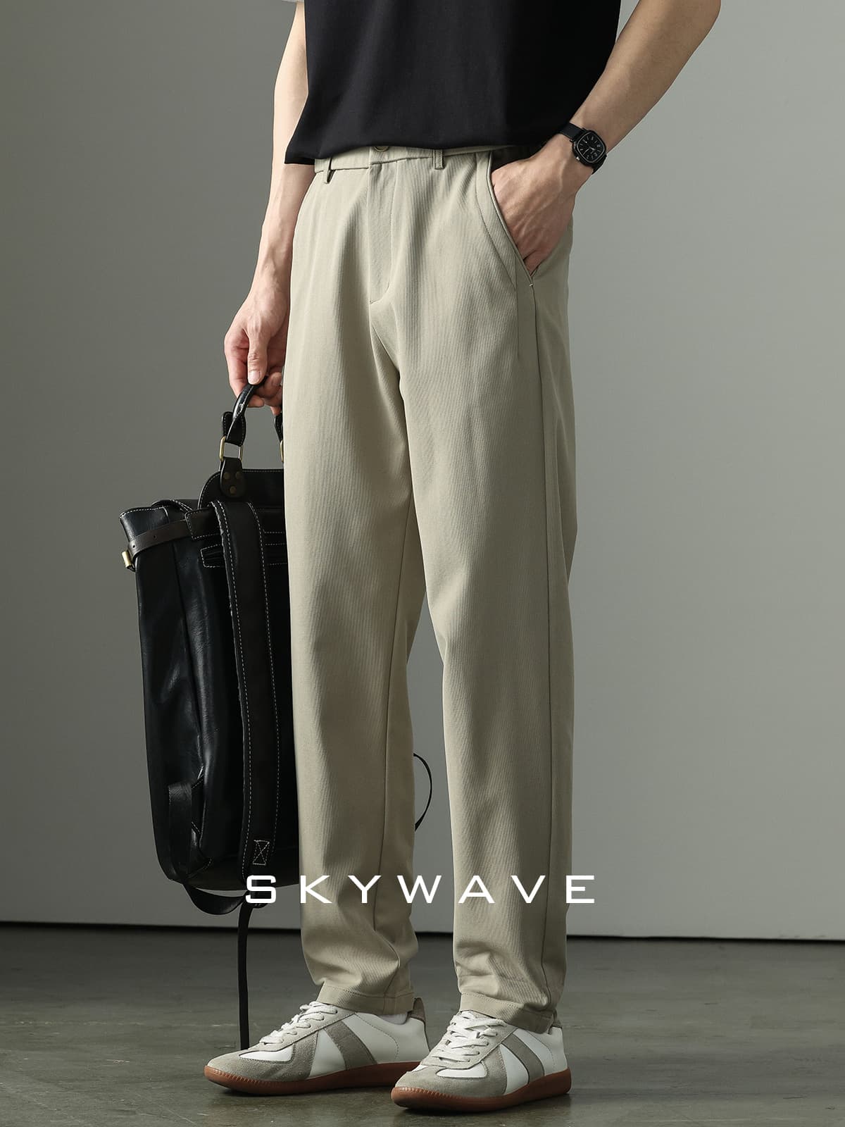 40 代 ファッション メンズ 大人の余裕 ストレートスラックス