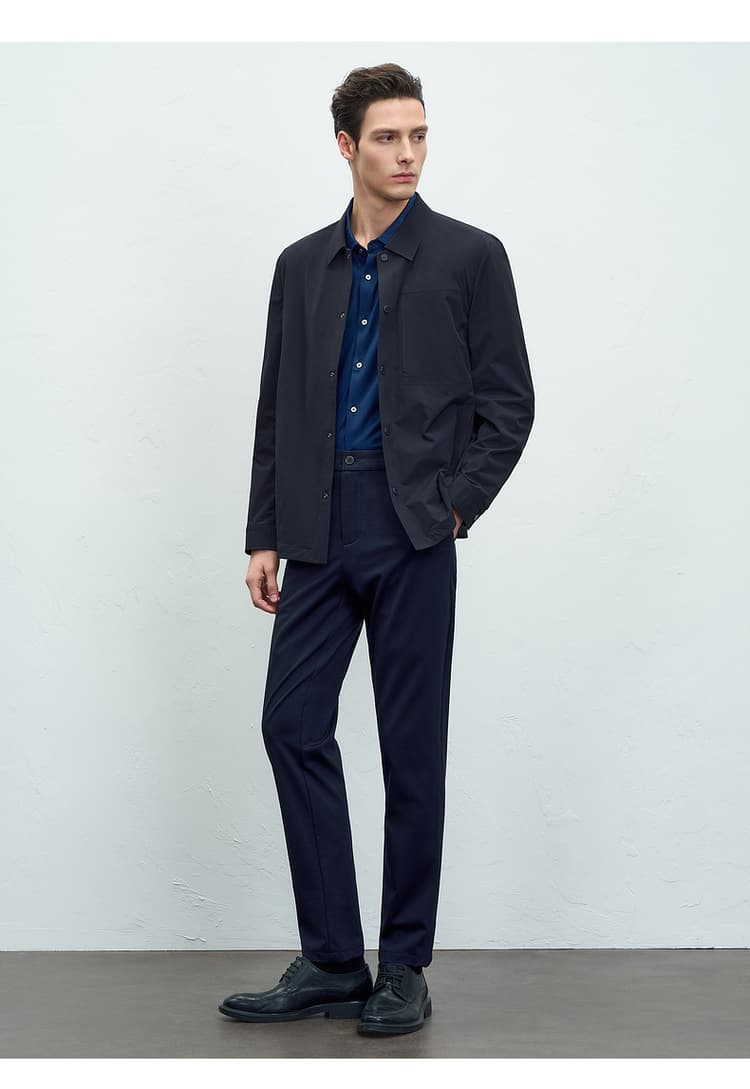 40 代 ファッション メンズ 洗練シルエット シャツジャケット