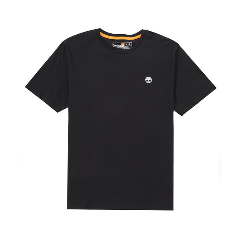 40 代 ファッション メンズ シンプル胸元刺繍入り上質Tシャツ