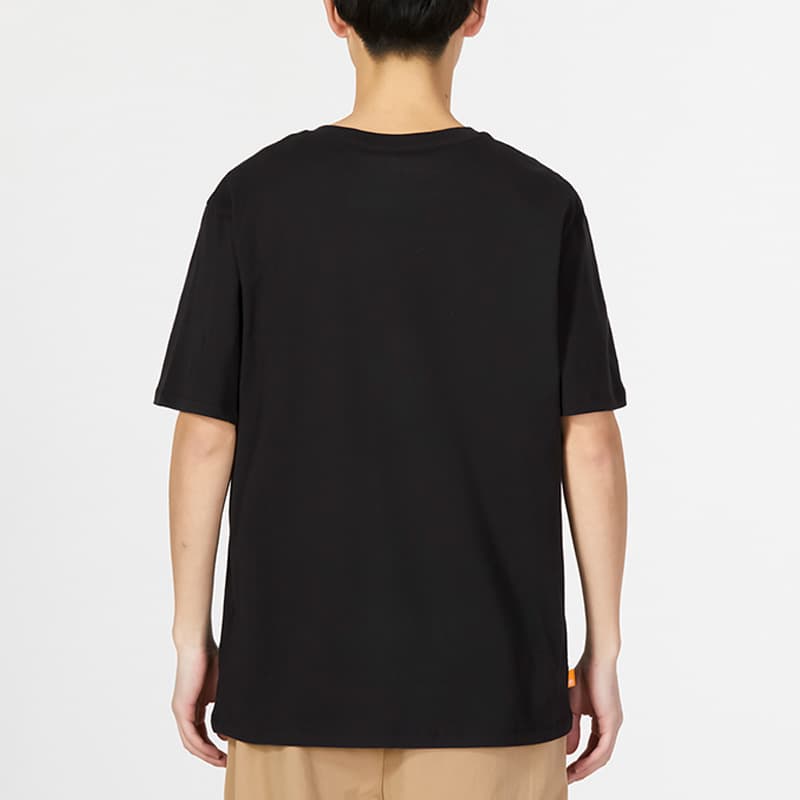 40 代 ファッション メンズ シンプル胸元刺繍入り上質Tシャツ