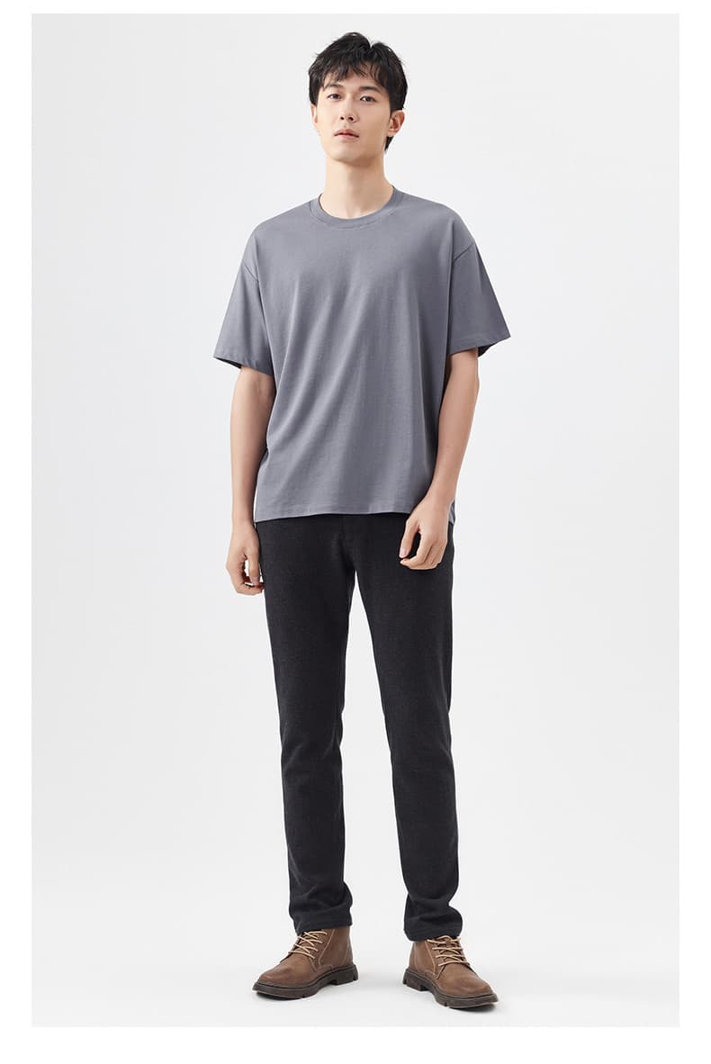 40 代 ファッション メンズ 洗練ゆったりシルエット半袖Tシャツ