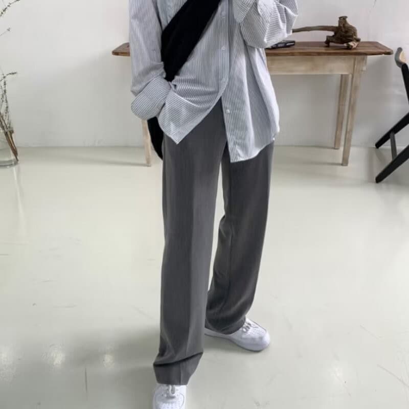 40 代 ファッション メンズ 【新作】大人のゆとりワイドパンツ 三色展開 M~3XL