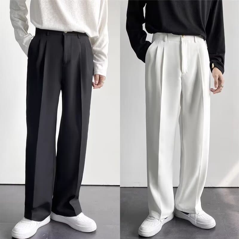 40 代 ファッション メンズ 【新作】大人のゆとりワイドパンツ 三色展開 M~3XL