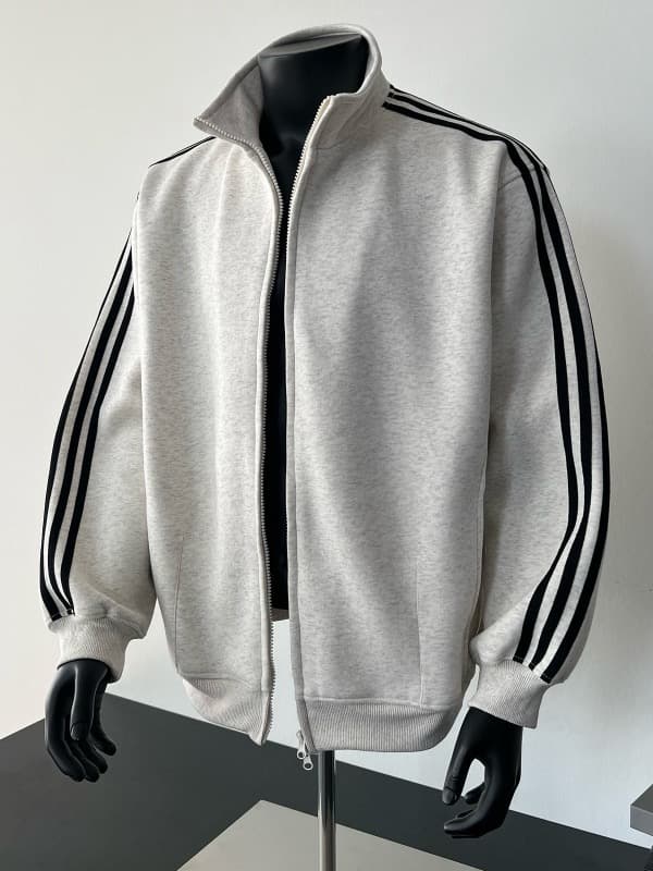 40 代 メンズ ファッション メンズ ジップアップ ジャージ ジャケット グレー