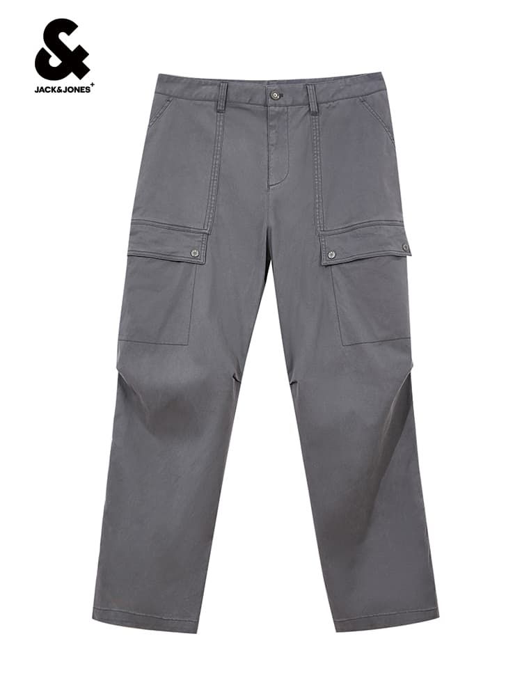 40 代 ファッション メンズ 実用的ワイドシルエットカーゴパンツ