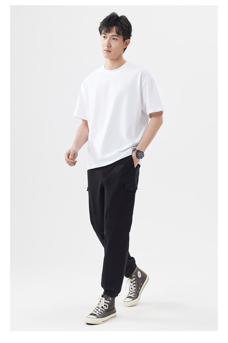 40 代 ファッション メンズ 洗練ゆったりシルエット半袖Tシャツ