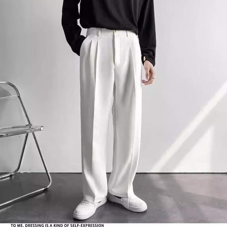 40 代 ファッション メンズ 【新作】大人のゆとりワイドパンツ 三色展開 M~3XL